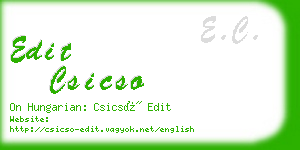 edit csicso business card